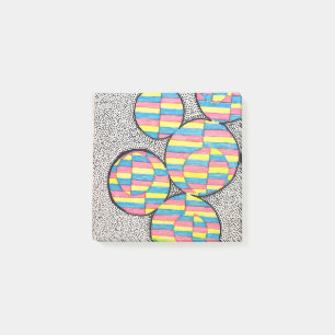 Neon-Retro-Kreis-Illusion Post-it-Notes  Post-it Klebezettel