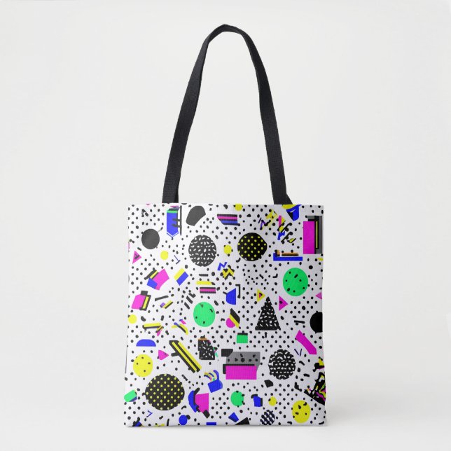 Neon Retro Memphis Geometric Chaos Pattern (Vorderseite)