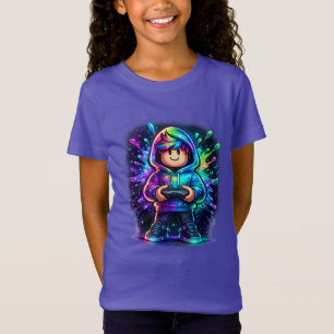 Neon-RGB-Gamer-Boy-Shirt – Süße Chibi T-Shirt