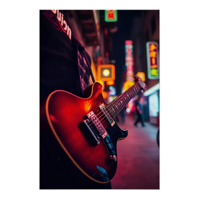 Neon-Rhythmus Poster (Vorderseite)