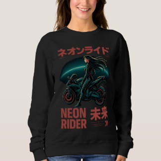 Neon Rider - Japanische Cyber-Ästhetik Sweatshirt