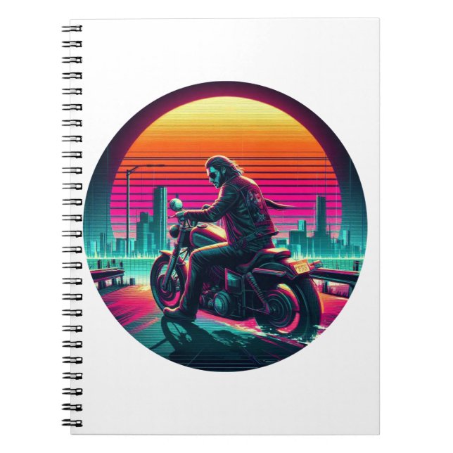 Neon Rider Notizblock (Vorderseite)