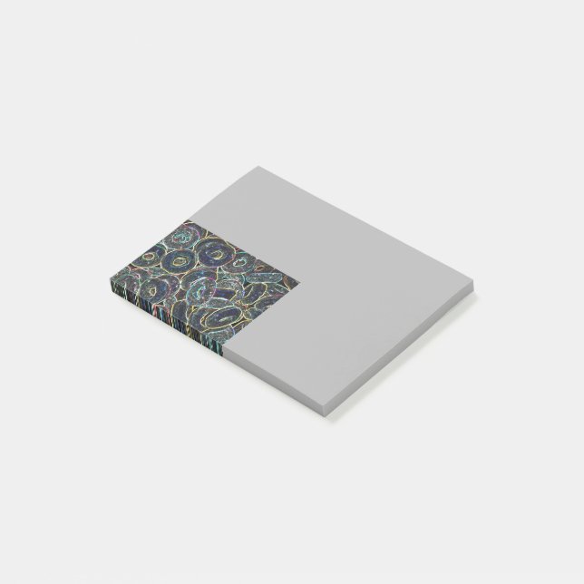 Neon Rings Post-it Klebezettel (angewinkelt)