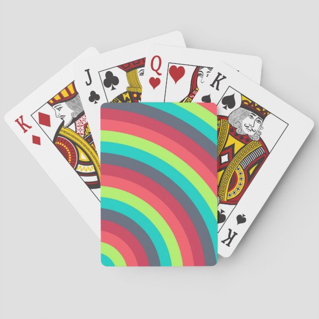 Neon Ripple Rush Spielkarten (Rückseite)