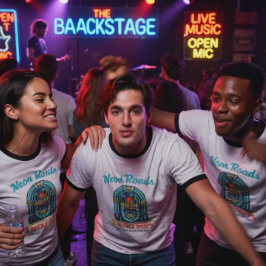 Neon Roads & Needle Drops T-Shirt