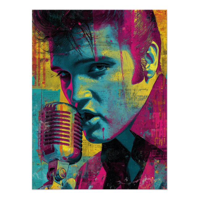 Neon Rock Legend Poster (Vorderseite)