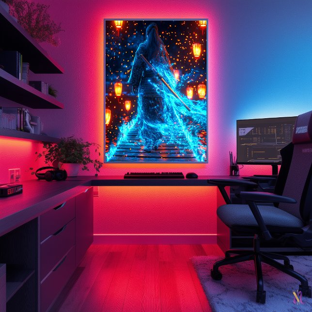 Neon Ronin - Der Geist des Cybernetischen Samurai Poster (Von Creator hochgeladen)