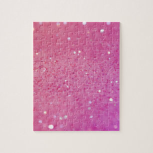 Neon-Rosa-Glitzer Puzzle