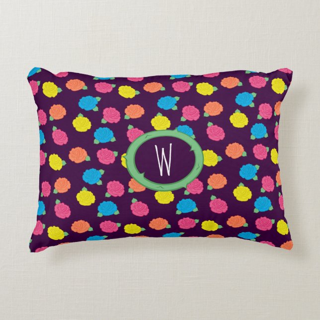 Neon Rose Akzent Pillow Dekokissen (Vorderseite)