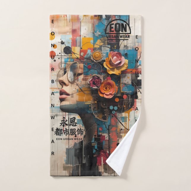 NEON ROSE BADHANDTUCH SET (Handtuch)