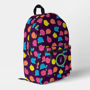 Neon Rose Bedruckter Rucksack