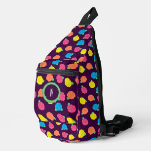 Neon Rose Crossbody Bag