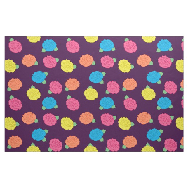 Neon Rose Fabric Stoff (Fat Quarter (45,7 x 55,9 cm))