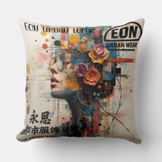 Neon Rose Kissen