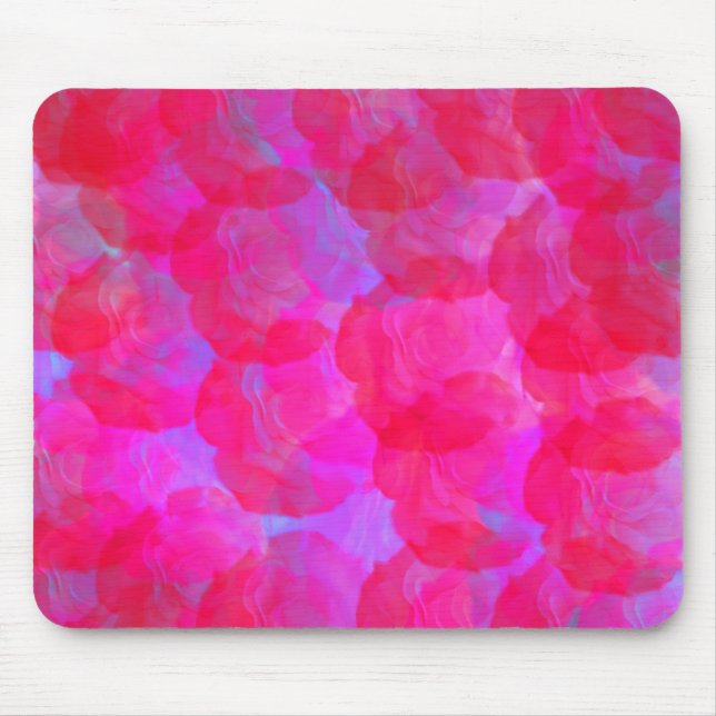 Neon Rose Mousepad (Vorne)