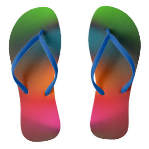 Neon Rot, Rosa, Orange Green Flip Flops