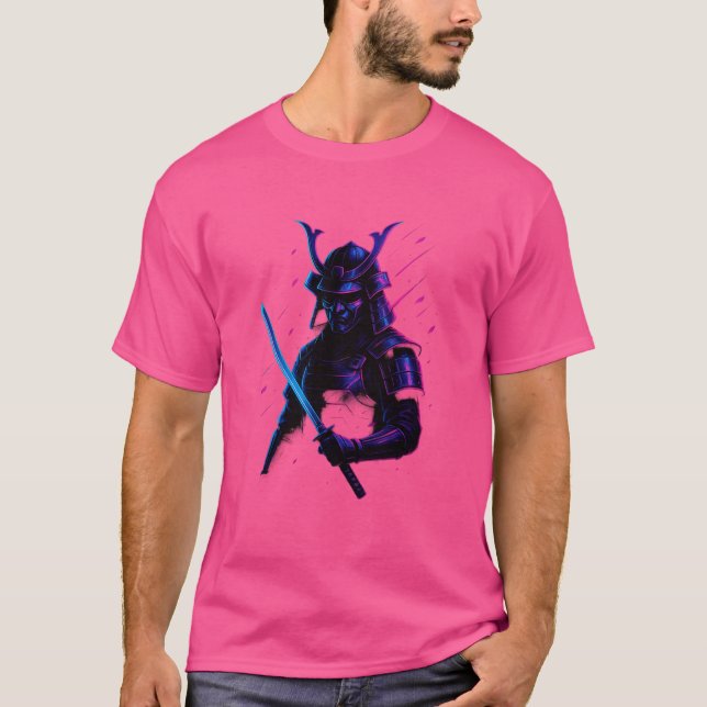 Neon Samurai: Blade der Zukunft T-Shirt (Vorderseite)