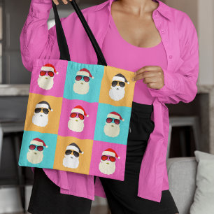 Neon Santa mit Sonnenbrille Cooles Muster