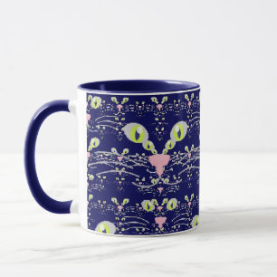 Neon-Schneebärte und Mitternachtsblau-Tasse Tasse