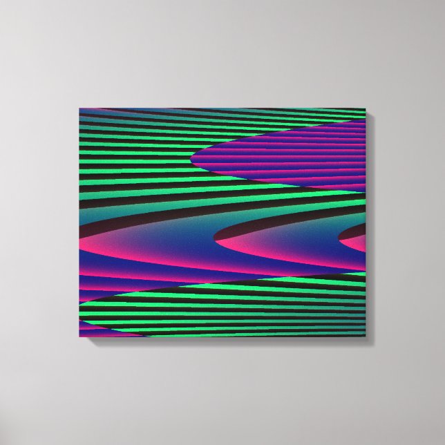 Neon Seas Canvas Print Leinwanddruck (Vorderseite)