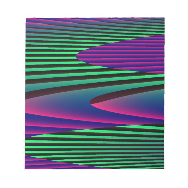 Neon Seas Notepad Notizblock (Vorderseite)