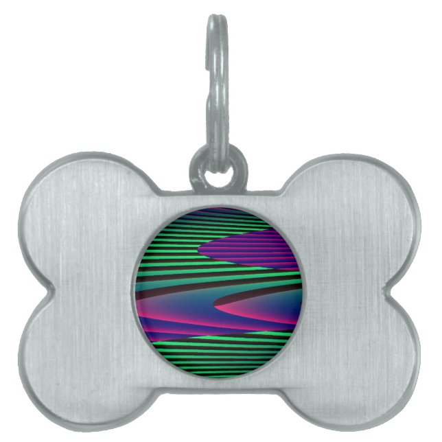 Neon Seas Pet Tag Tiermarke (Vorderseite)