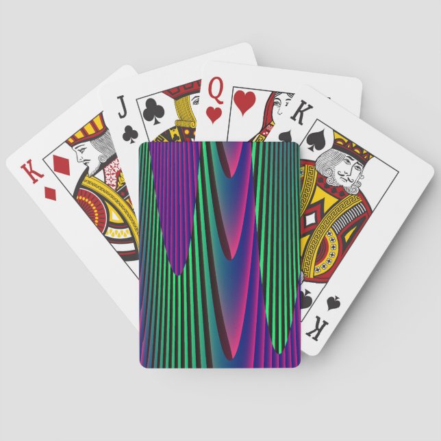 Neon Seas Playing Cards Spielkarten (Rückseite)