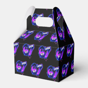 Neon Sechs Sieben Geburtstagsgeschenkbox Geschenkschachtel