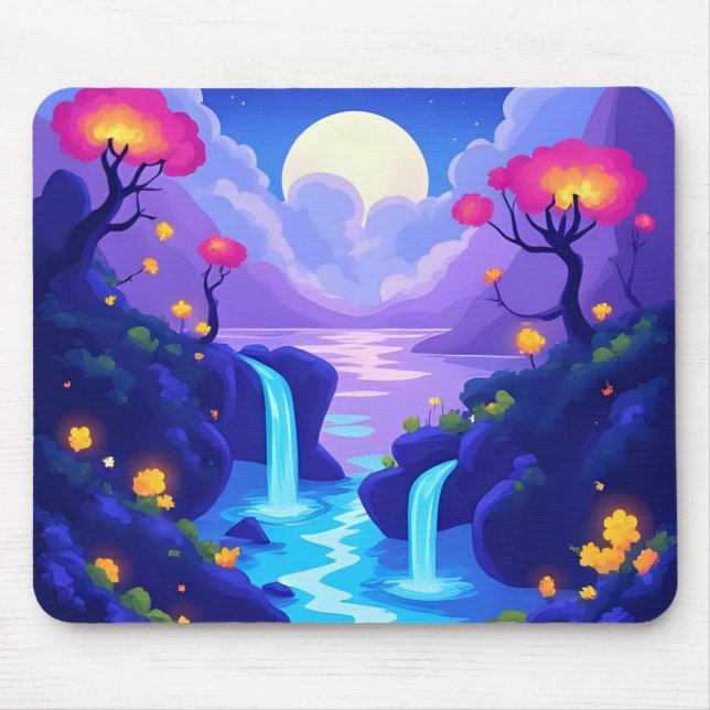 Neon-Seeblick Mousepad (Vorne)