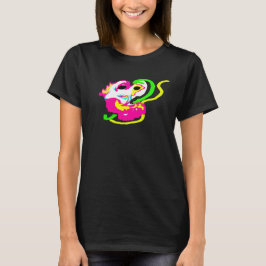 Neon-Seepferd Fels  T-Shirt
