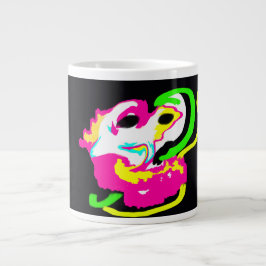 Neon-Seepferdchen-Felsen Jumbo-Tasse