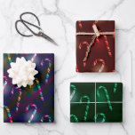 NEON SEHEN GLOWING CHRISTMAS CANDYCANES GESCHENKPAPIER SET<br><div class="desc">NEON SEHEN GLOWING CHRISTMAS CANDYCANES</div>