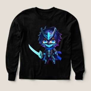 Neon Shadow - Chibi Cyber Ninja Sweatshirt - Produ