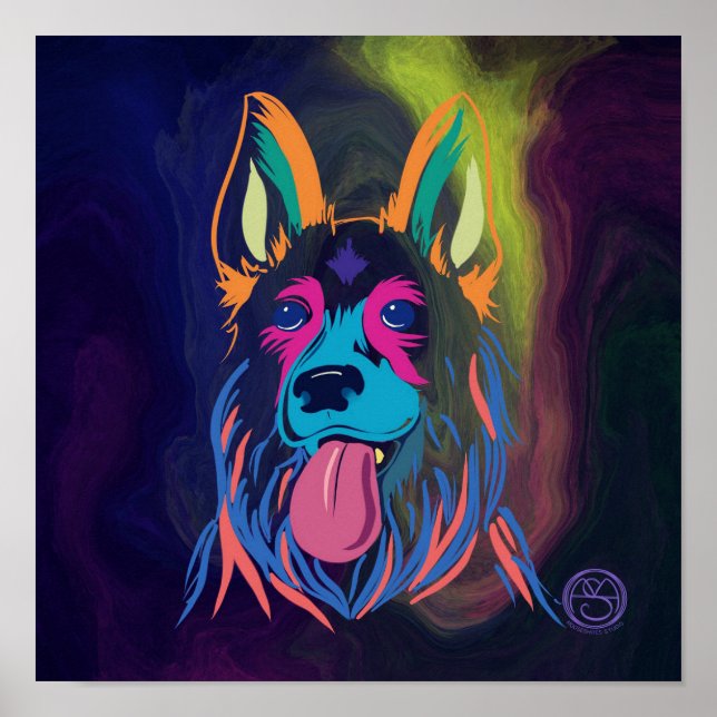Neon Shepard Poster (Vorne)
