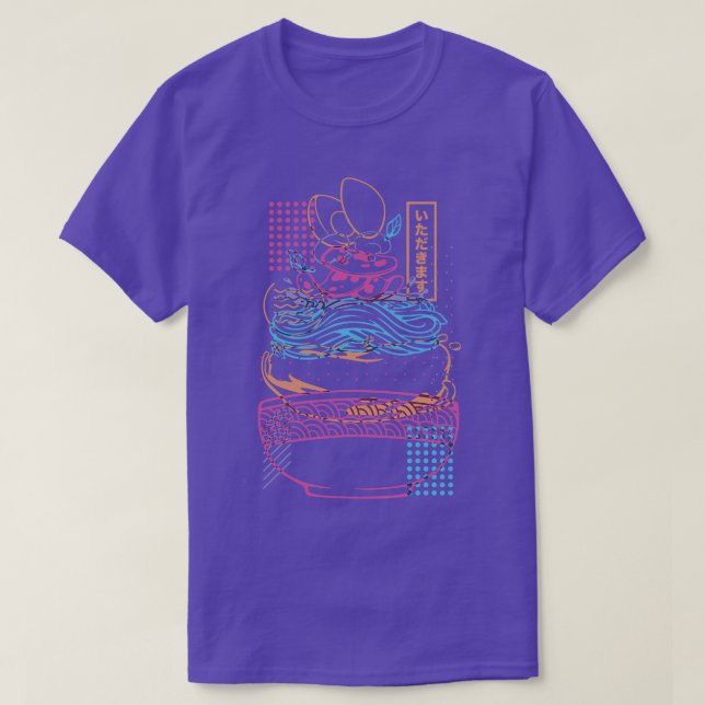 Neon Sign Noodles Ramen von Tobe Fonseca T-Shirt (Design vorne)