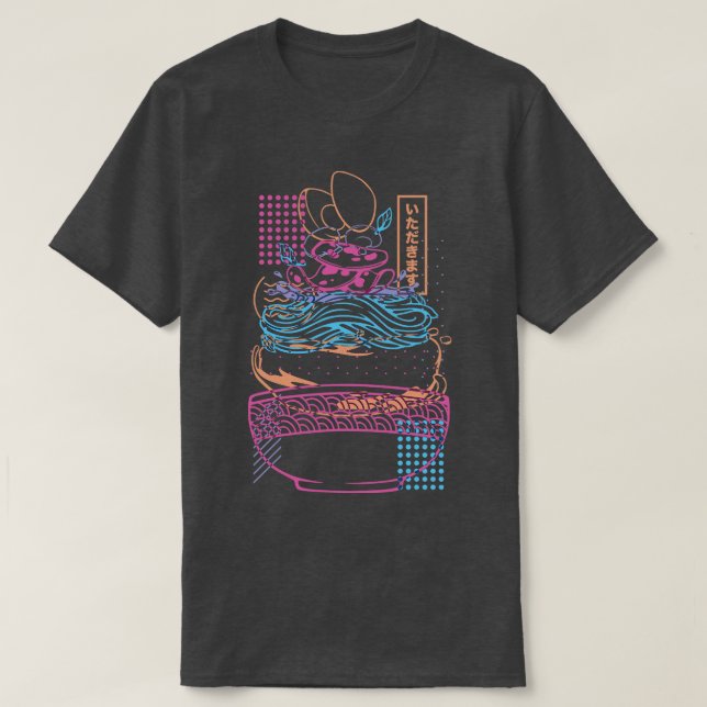 Neon Sign Noodles Ramen von Tobe Fonseca T-Shirt (Design vorne)