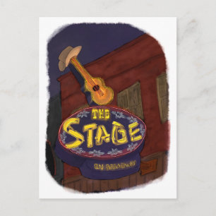 Neon Sign on Broadway Nashville, TN - Postcard Postkarte