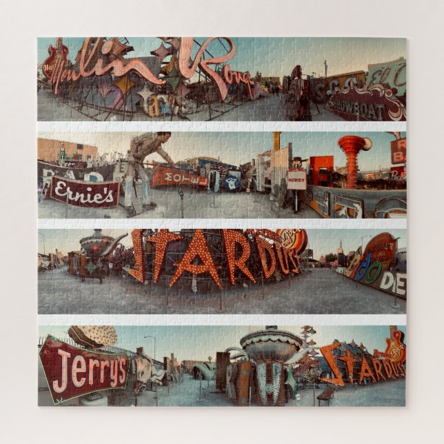 Neon Signs Las Vegas Square Puzzle (Vertikal)