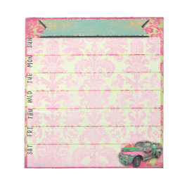 Neon Sinti und Roma Weekly Planner Notepad Notizblock