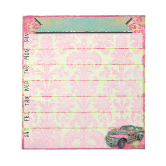Neon Sinti und Roma Weekly Planner Notepad Notizblock