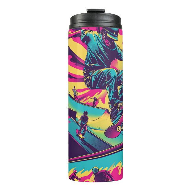 Neon Skatepark Action Becher  (Vorderseite)