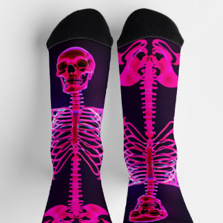 Neon Skeleton Socks Socken