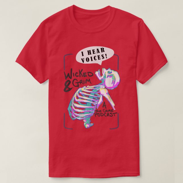 Neon Skeleton T - Shirt (Design vorne)