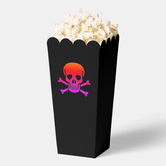 Neon Skull Black Popcorn Boxen Geschenkschachtel (Geplatzt)