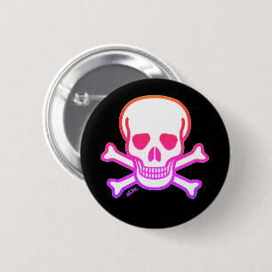 Neon Skull-Schaltfläche Button