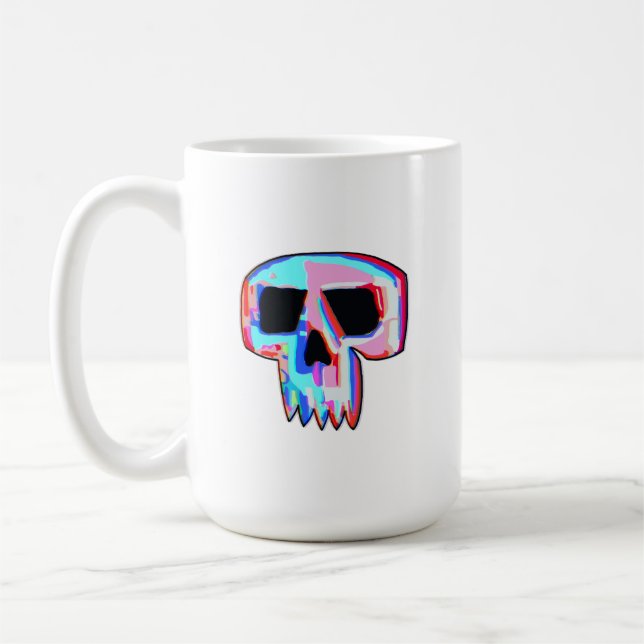 Neon Skull Tee & Kaffee Tasse (Links)
