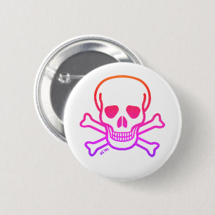 Neon Skull White-Taste Button