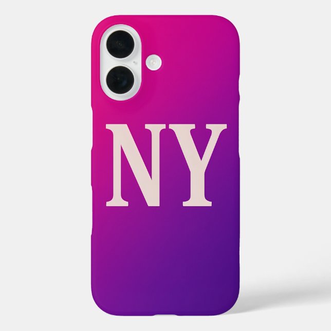 Neon Skyline NY - Bold & Chic Case-Mate iPhone Hülle (Rückseite)