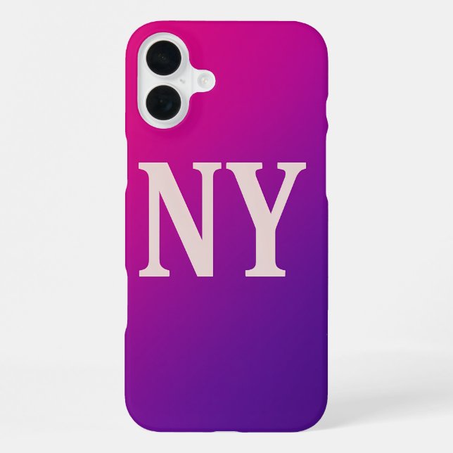 Neon Skyline NY - Bold & Chic iPhone Hülle (Rückseite)