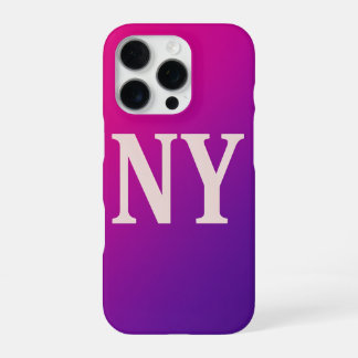 Neon Skyline NY - Bold & Chic iPhone 16 Pro Hülle